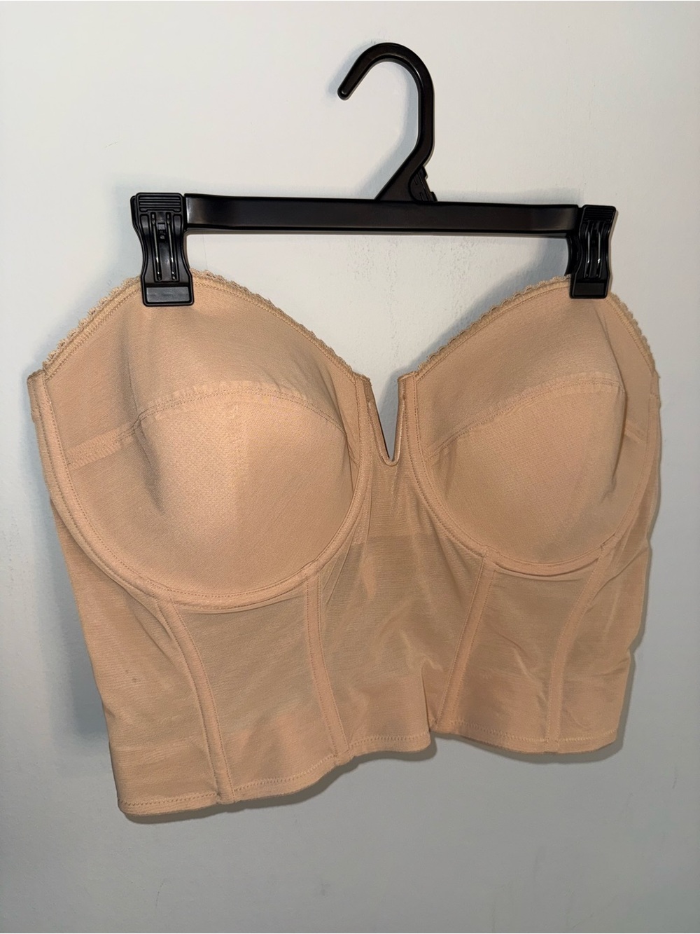 NWT Wedding Corset Bra Strapless Nude with Boning